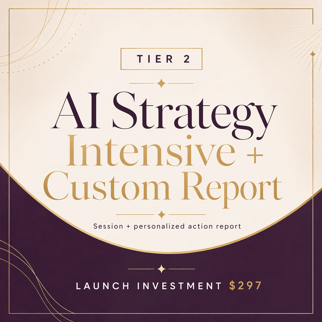 Tier 2 - AI Strategy Intensive + Custom Report